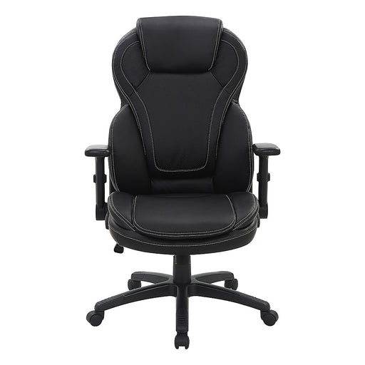 Office Star Products - Exec Bonded Lthr Office Chair - Black