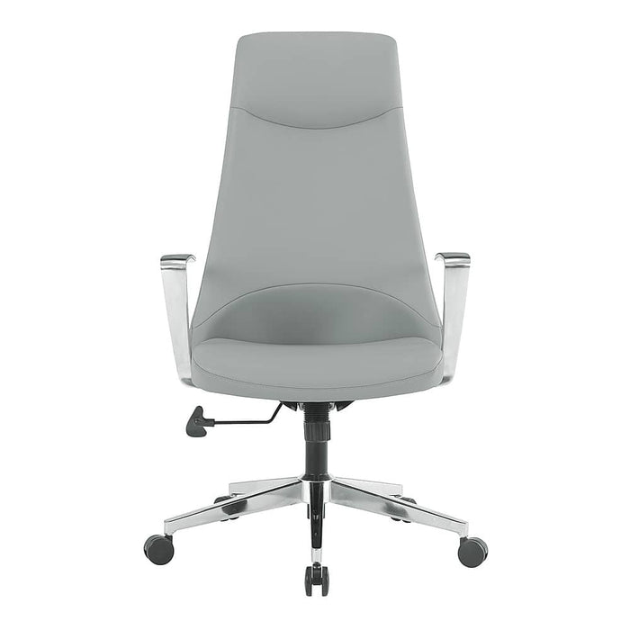 Office Star Products - High Back Antimicrobial Fabric Office Chair - Dillon Steel