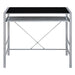 OSP Home Furnishings - Zephyr Computer Desk - Black/Silver