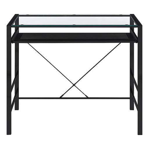 OSP Home Furnishings - Zephyr Computer Desk - Clear/Black