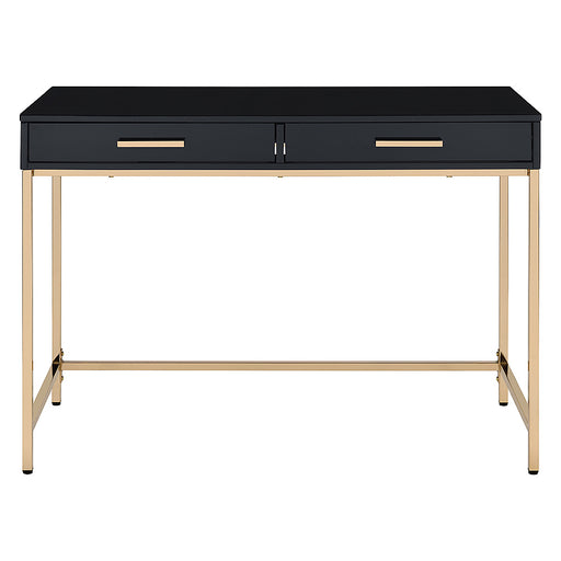 OSP Home Furnishings - Alios Black Desk - Black/Rose Gold