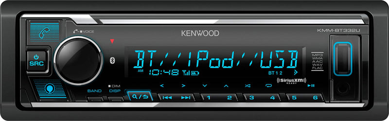 Kenwood - Bluetooth Digital Media (DM) Receiver with Alexa Built-In and Satellite Radio-Ready - Black