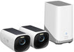 eufy Security - eufyCam 3 2-Outdoor Wireless 4K Solar Powered Security Cameras with HomeBase 3 - White/Black