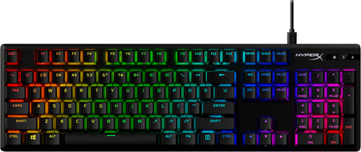 HyperX - Alloy Origins Wired Mechanical Red Linear Switch Gaming Keyboard with RGB Back Lighting - Black