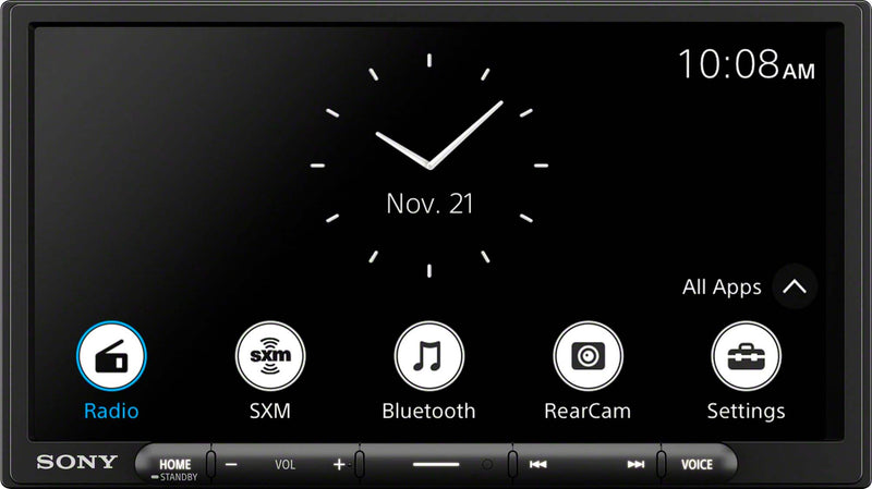 Sony - 7" Wireless Apple CarPlay and Android Auto Digital Media Receiver Maestro Compatible - Black