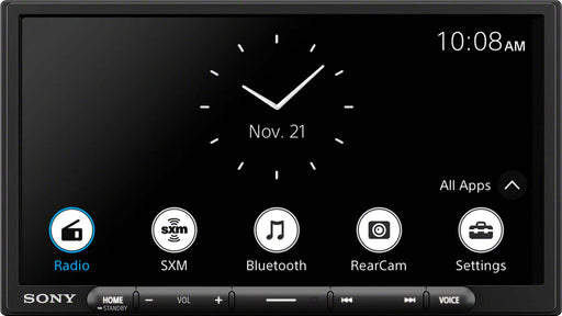 Sony - 7" Wireless Apple CarPlay and Android Auto Digital Media Receiver Maestro Compatible - Black
