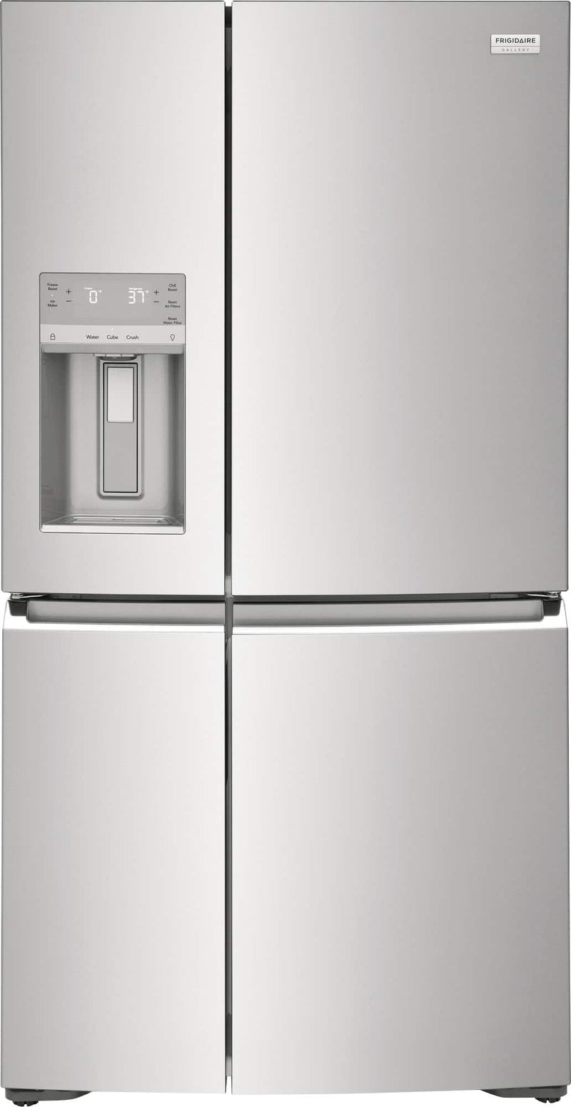 Frigidaire - Gallery 21.3 Cu. Ft. Counter-Depth 4-Door Refrigerator - Stainless Steel