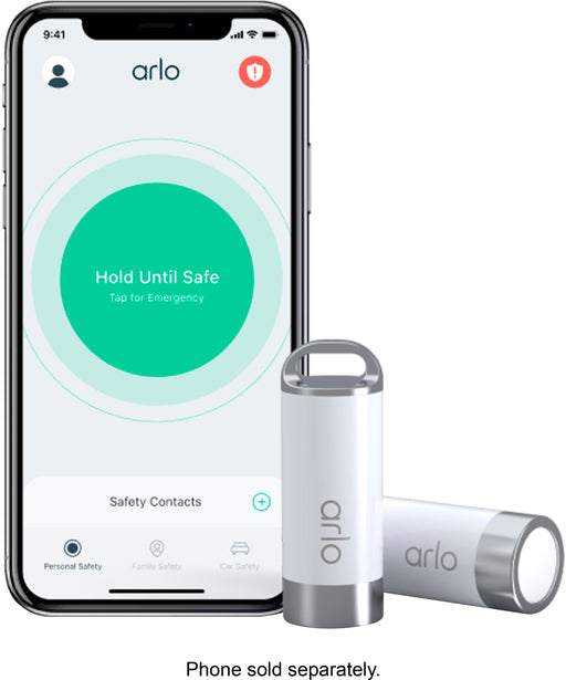 Arlo - Safe Family Bundle  1-Year Safe Family Plan and 2 Safe Button Accessories - White