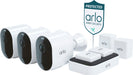 Arlo - Pro 5S 2K 3 Camera Indoor/Outdoor Wire Free Spotlight Security Camera Bundle - White