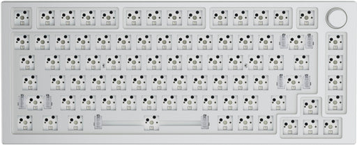 Glorious - GMMK Pro Barebone High Profile Gasket Mounted RGB 75 Wired Mechanical Keyboard - White