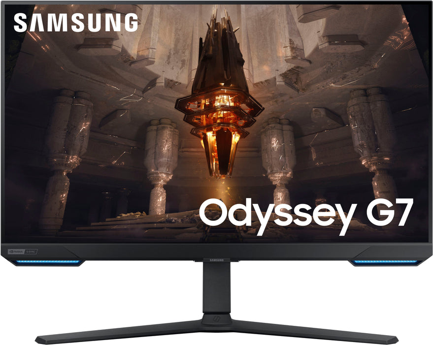 Samsung - Odyssey G7 28 4K UHD IPS AMD FreeSync Premium Pro  G-Sync Compatible Smart 144Hz 1ms Gaming Monitor - Black