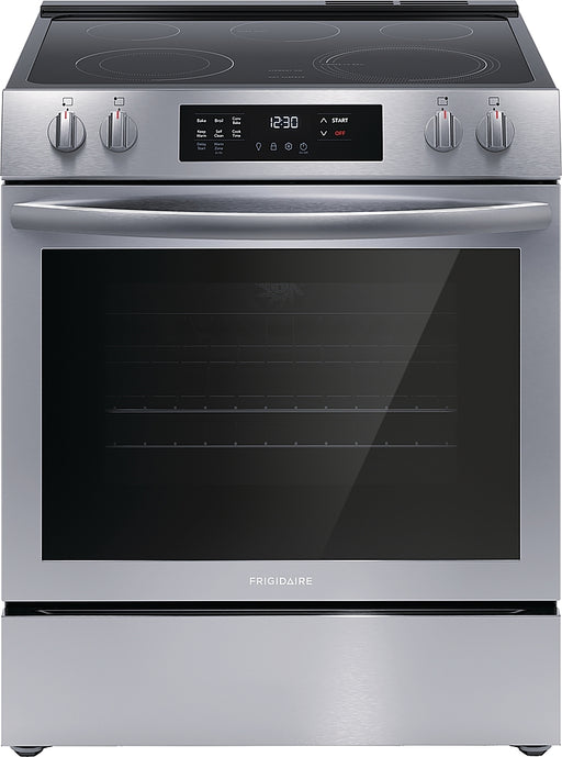 Frigidaire - 5.3 Cu. Ft. Freestanding Electric Range with Convection Bake - Stainless Steel