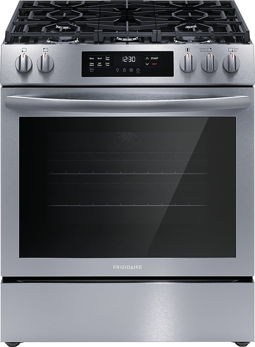 Frigidaire - 30'' Front Control Gas Range - Stainless Steel