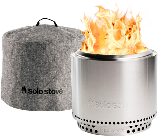 Solo Stove - Bonfire + Stand  Shelter 2.0 Bundle - Stainless Steel