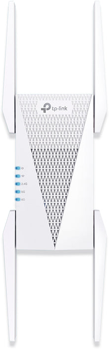 TP-Link - AXE5400 Tri-Band Mesh Wi-Fi 6E Range Extender - White