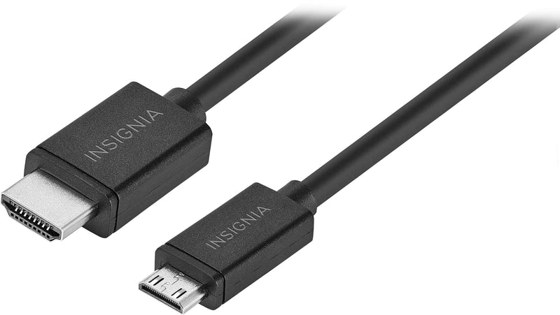 Insignia - 4' High-Speed HDMI-to-Mini HDMI Cable - Black