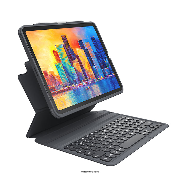 ZAGG - Pro Keys Wireless Keyboard  Detachable Case for Apple iPad 10.9" 10th Gen (2022) - Black