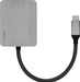 Insignia - USB-C to Dual 4K HDMI Adapter - Gray