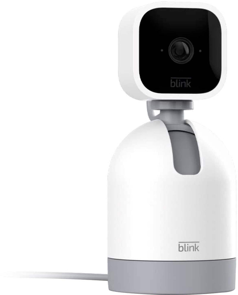 Blink - Mini Pan-Tilt Camera - Rotating indoor plug-in smart security camera two-way audio HD video motion detection - White