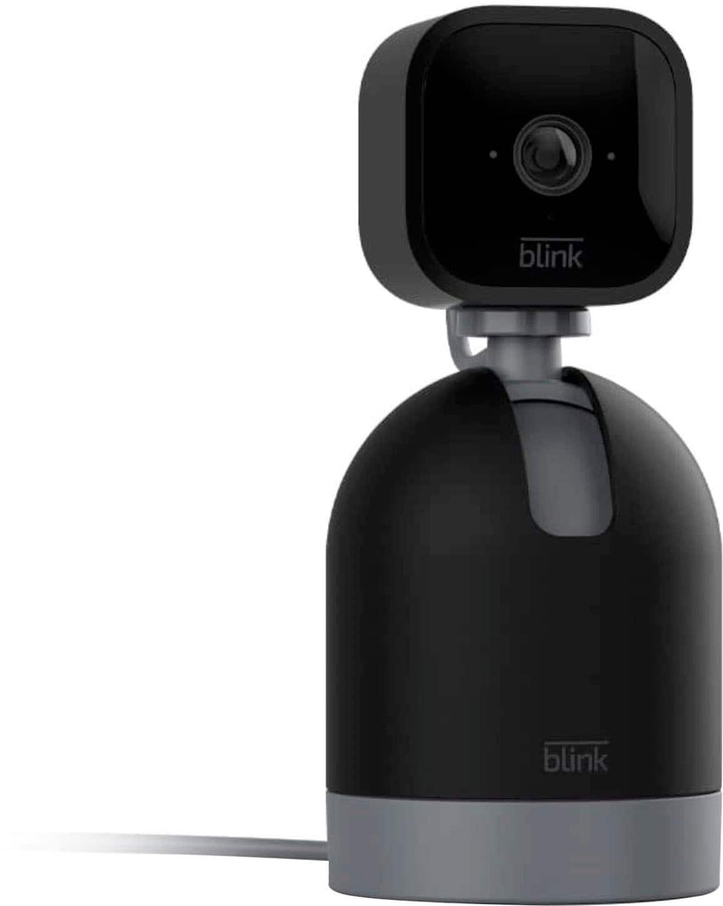 Blink - Mini Pan-Tilt Camera - Rotating indoor plug-in smart security camera two-way audio HD video motion detection - Black