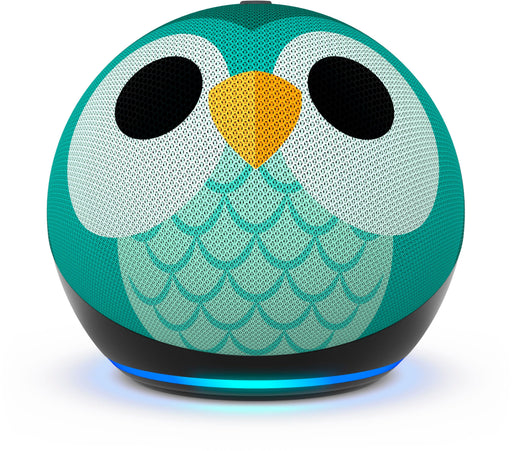 Echo Dot Kids with Alexa (newest model) Designed for kids w/ parental controls Includes 1 Year of Amazon Kids+ - Owl