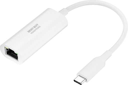 Best Buy essentials - USB-C to Ethernet Adapter - White