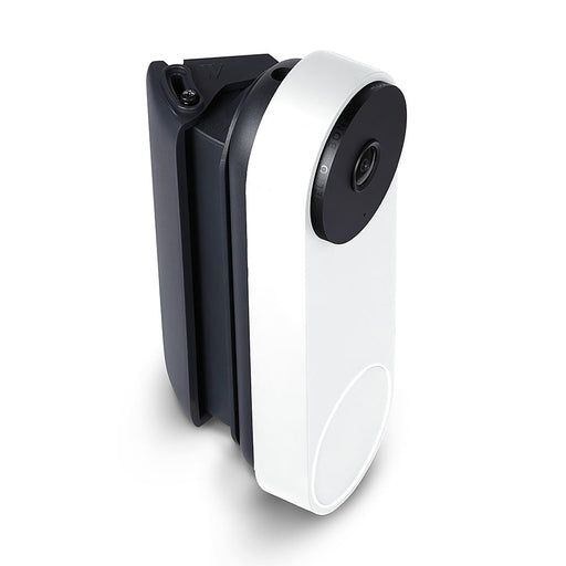 Wasserstein - Horizontal Adjustable Mount for Google Nest Doorbell (wired 2nd gen) - Made for Google Nest - White/Black