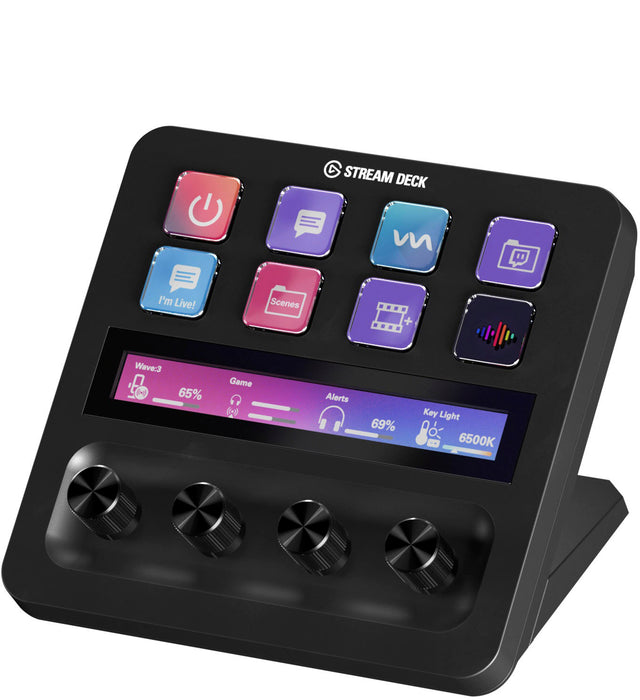 Elgato - Stream Deck + Studio Controller with customizable touch strip and dials - Black