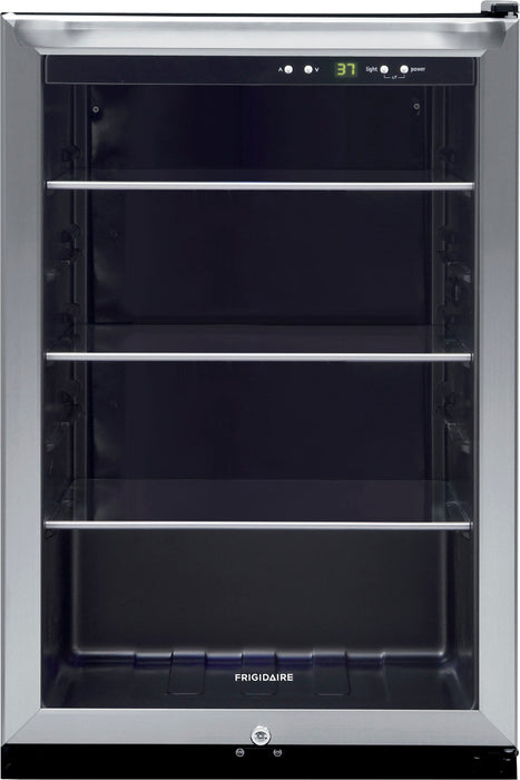 Frigidaire - 4.6 Cu. Ft. 138 12 oz. Can Capacity Beverage Center - Stainless Steel