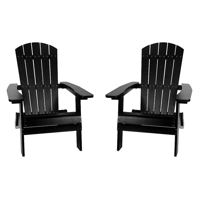 Alamont Home - Charlestown Adirondack Chair (set of 2) - Black