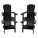 Alamont Home - Charlestown Adirondack Chair (set of 4) - Black