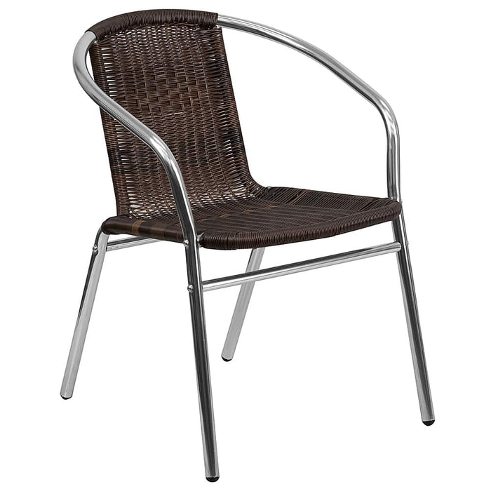 Alamont Home - Lila Patio Chair - Aluminum and Dark Brown