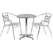 Alamont Home - Lila Outdoor Round Contemporary 3 Piece Patio Set - Aluminum