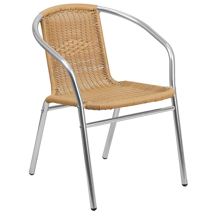 Alamont Home - Lila Patio Chair - Aluminum and Beige