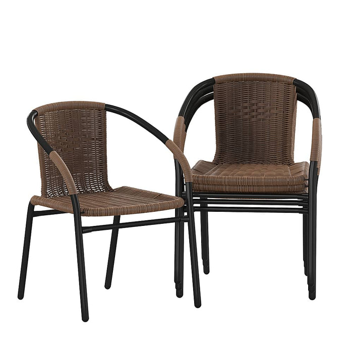 Alamont Home - Lila Patio Chair (set of 4) - Medium Brown