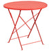 Alamont Home - Oia Round Contemporary Patio Table - Coral