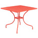 Alamont Home - Oia Square Contemporary Patio Table - Coral