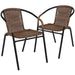 Alamont Home - Lila Patio Chair (set of 2) - Medium Brown