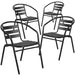 Alamont Home - Lila Patio Chair (set of 4) - Black