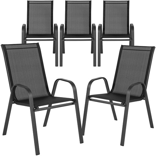 Flash Furniture - Brazos Patio Chair (set of 5) - Black