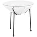 Alamont Home - Valencia Round Contemporary Glass Rattan Table - White