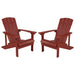 Alamont Home - Charlestown Adirondack Chair (set of 2) - Red