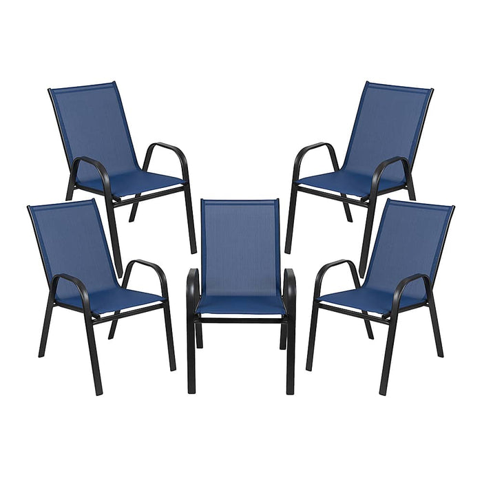 Alamont Home - Brazos Patio Chair (set of 5) - Navy