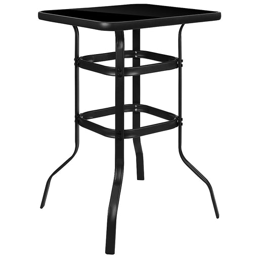 Flash Furniture - Barker Square Modern Patio Bar Table - Black