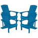 Alamont Home - Charlestown Adirondack Chair (set of 4) - Blue