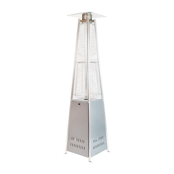 Flash Furniture - Sol 90" Pyramid Patio Heater - Silver