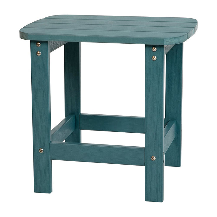 Alamont Home - Charlestown Classic Adirondack Side Table - Sea Foam