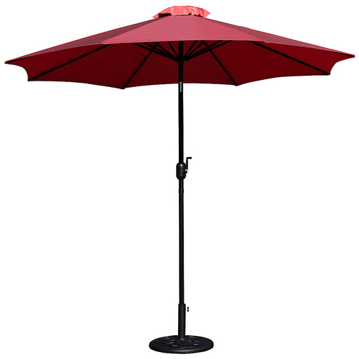 Flash Furniture - Kona Patio Umbrella and Base - Red
