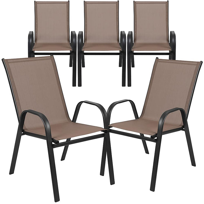 Alamont Home - Brazos Patio Chair (set of 5) - Brown