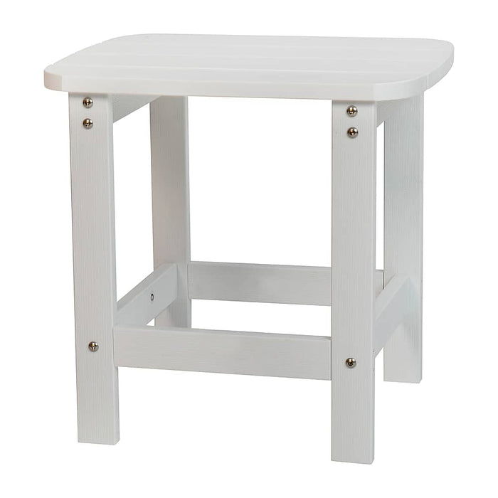 Alamont Home - Charlestown Classic Adirondack Side Table - White